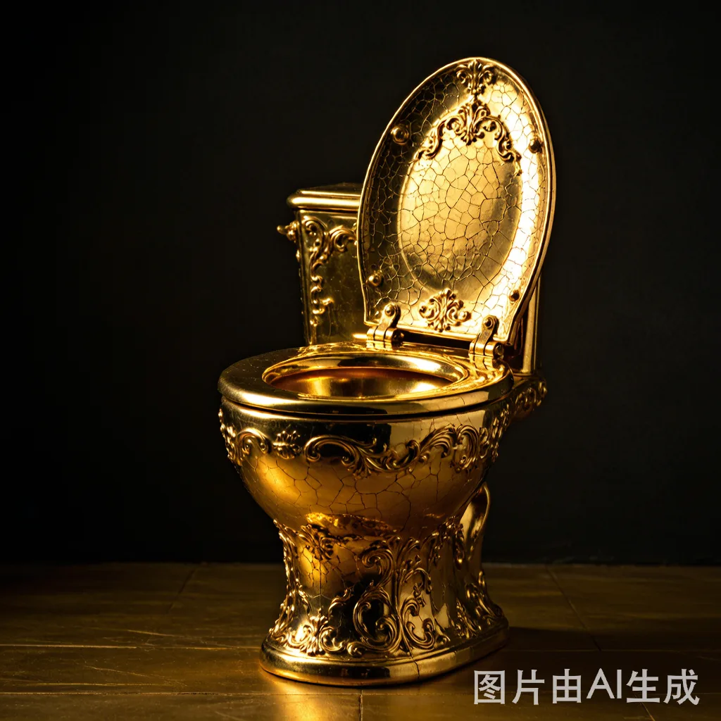 24K金马桶